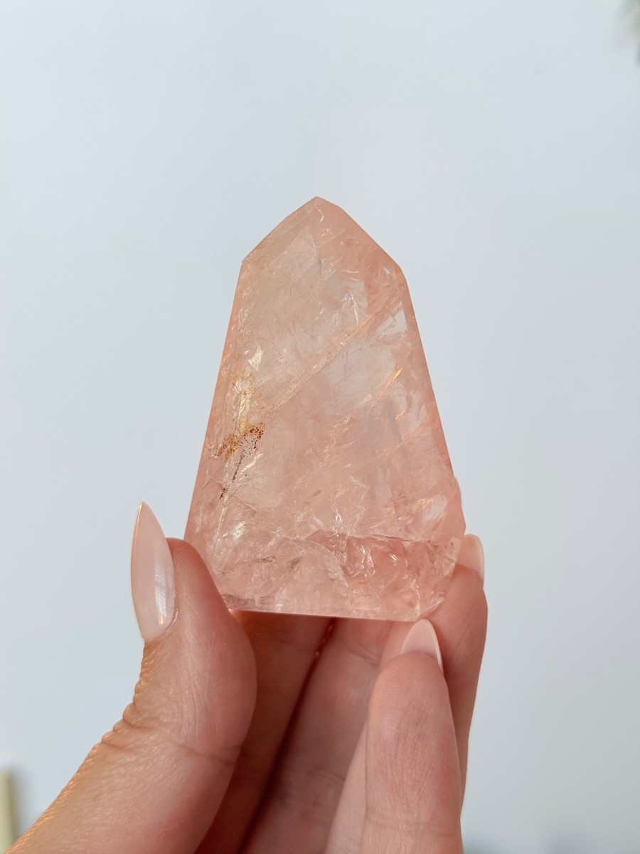 Brazilian Rose Quartz Tower