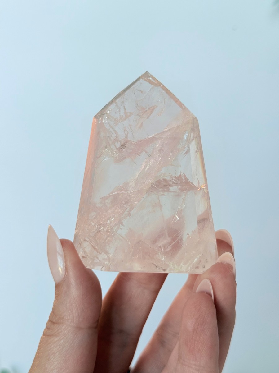 Brazilian Rose Quartz Tower