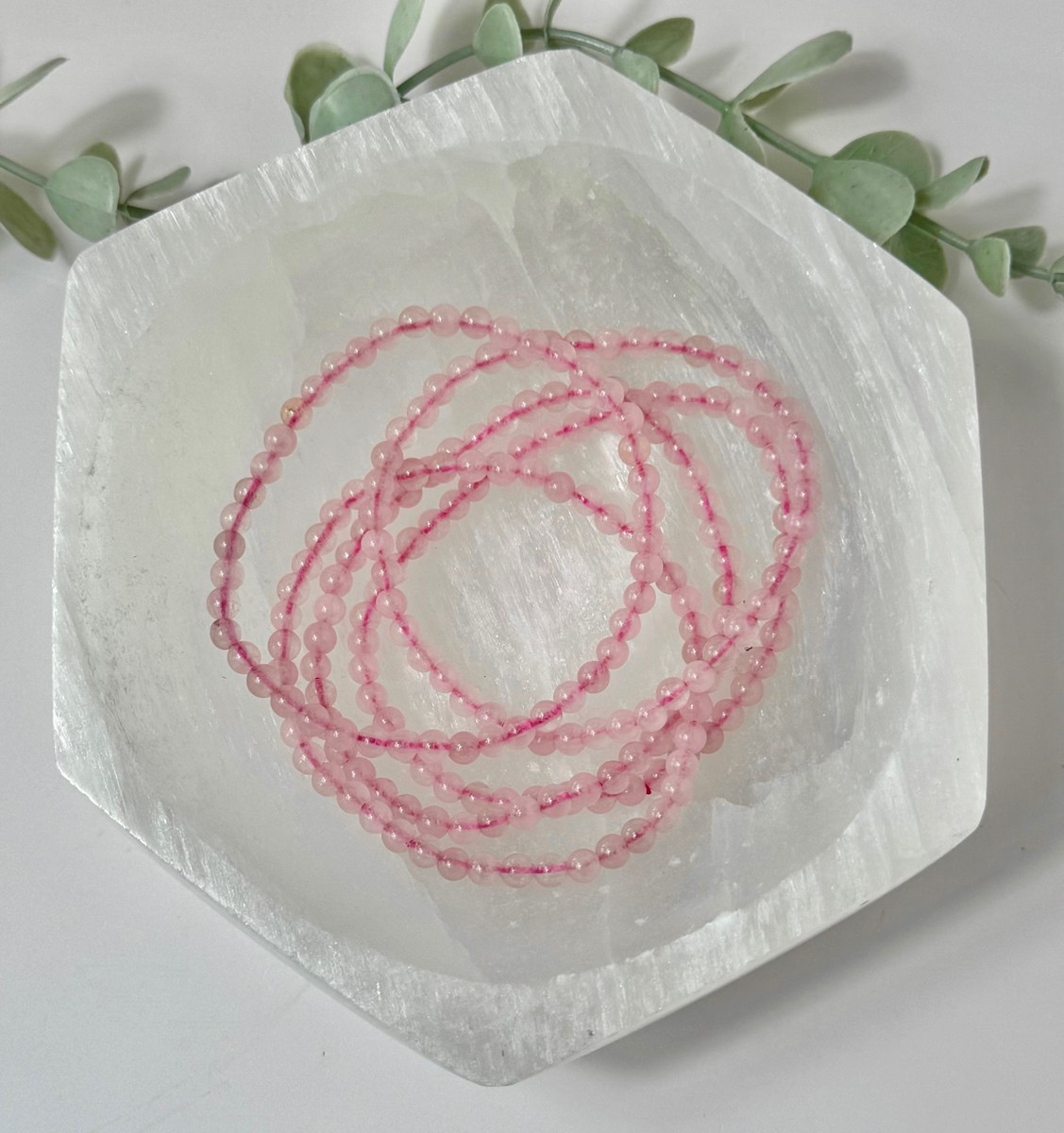 4mm Rose Quartz Bracelet