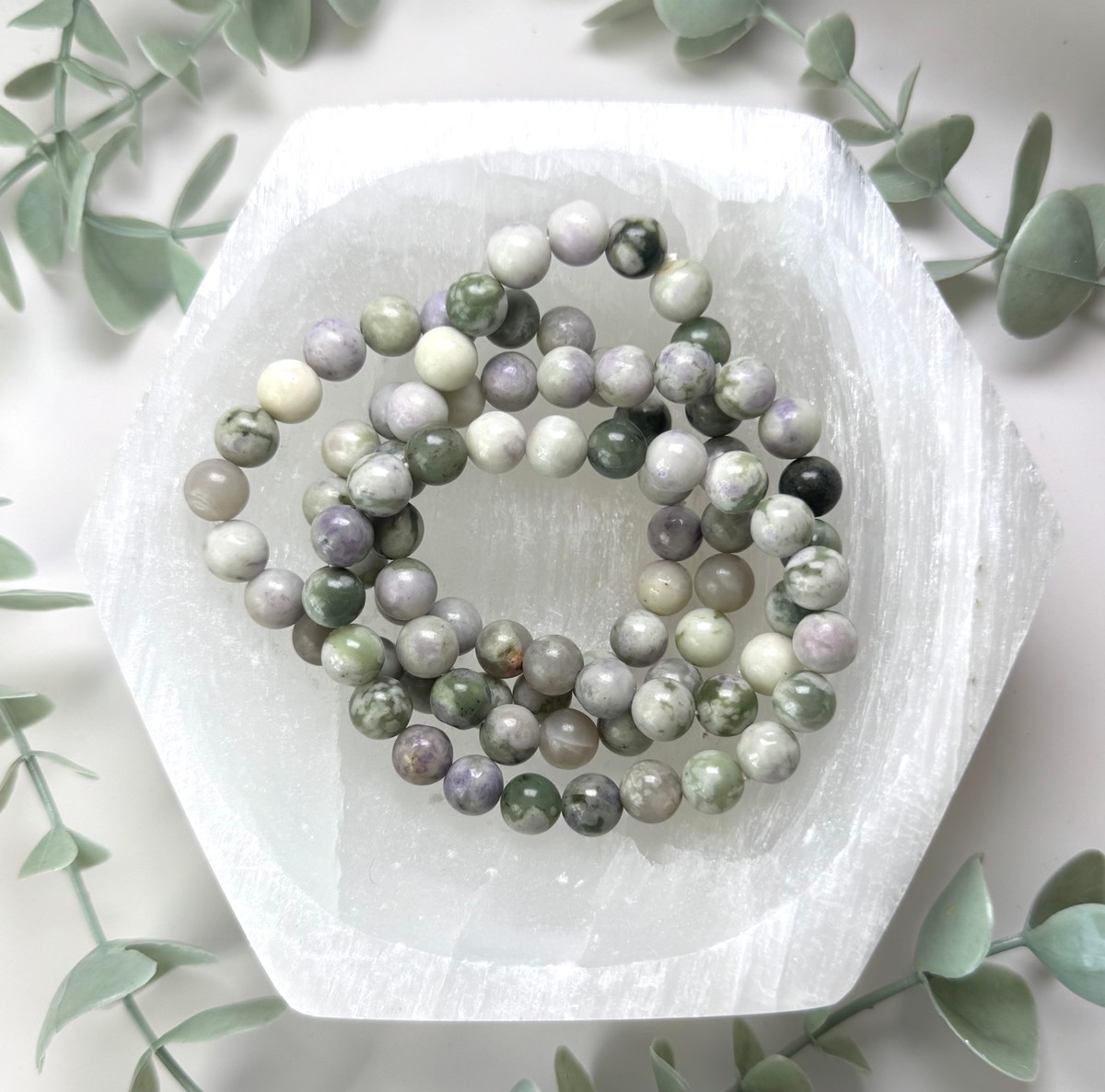 8mm Peace Jade Bracelet