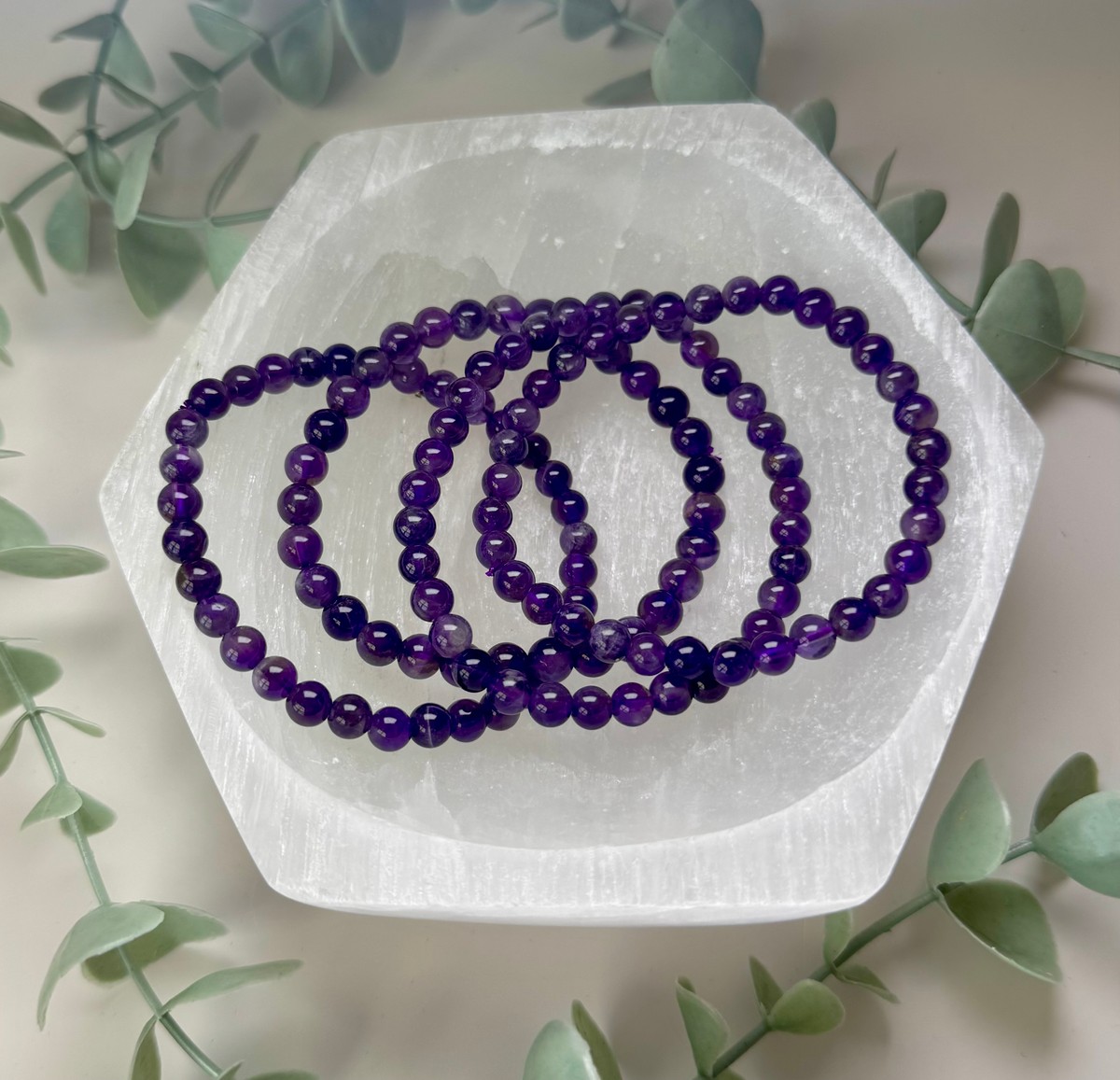 6mm Amethyst Bracelet