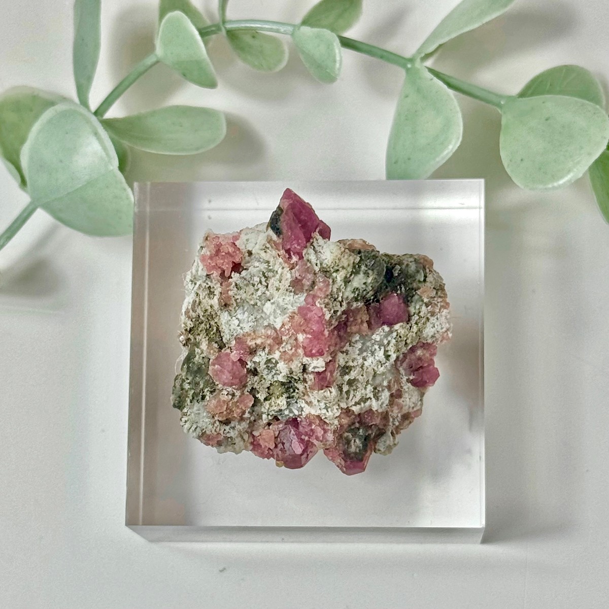 Pink Grossular Garnet In Matrix