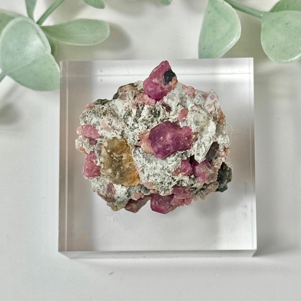 Pink Grossular Garnet In Matrix