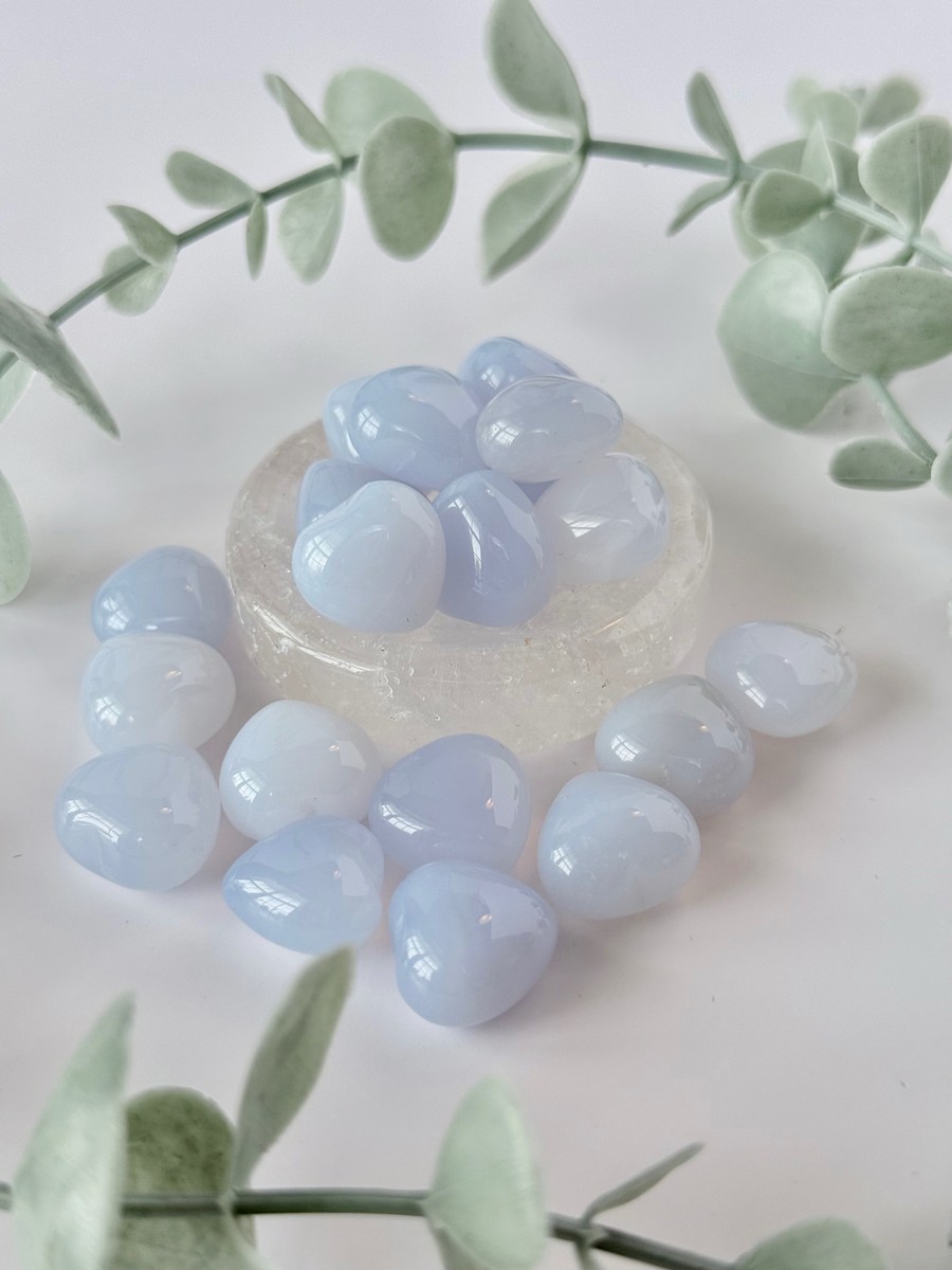Blue Chalcedony Mini Heart