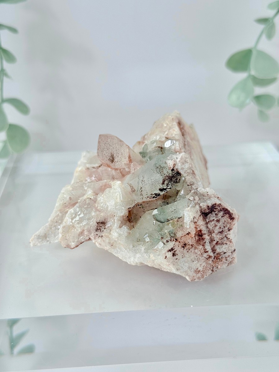 Pink Himalayan Quartz Cluster