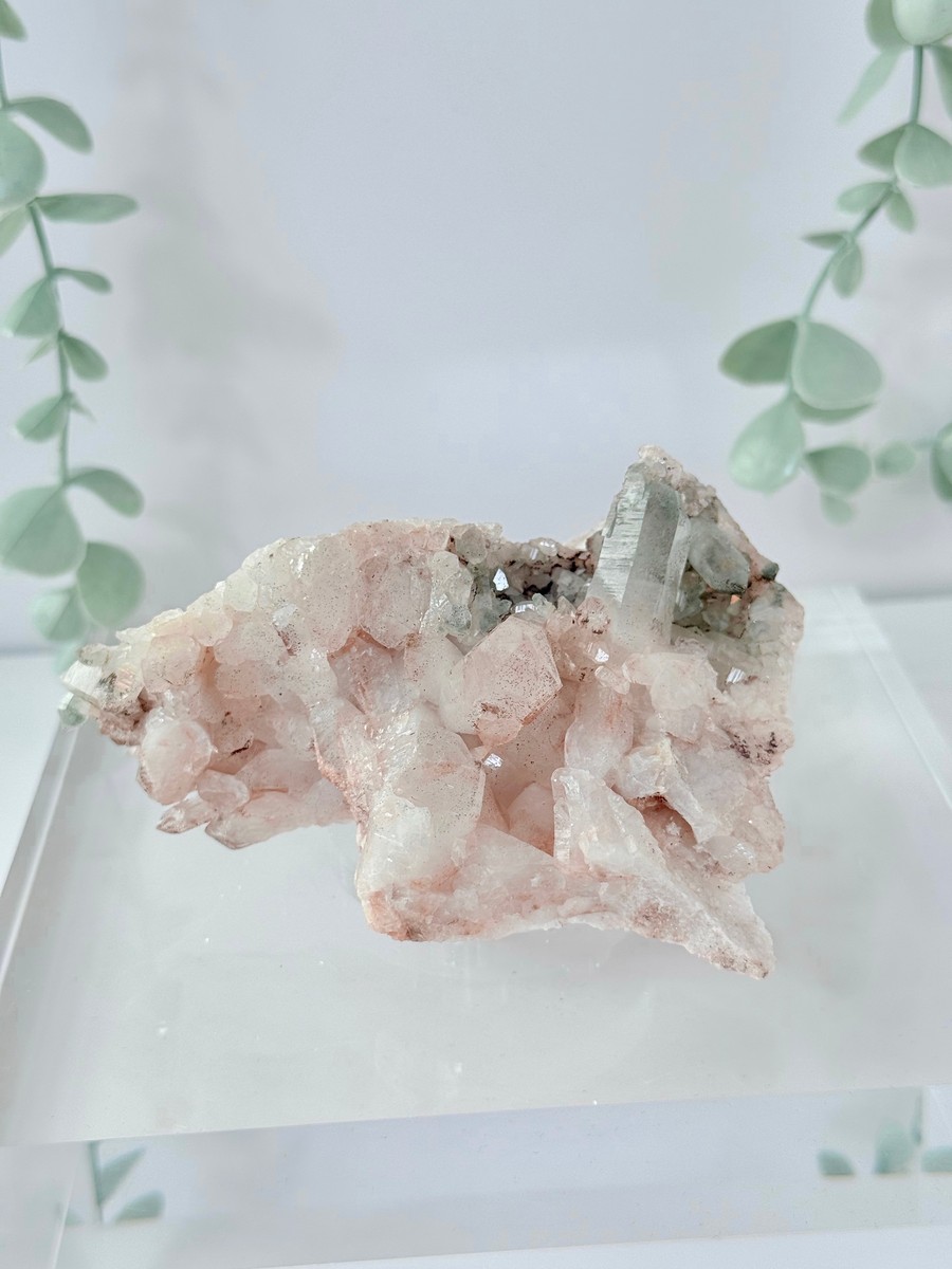 Pink Himalayan Quartz Cluster