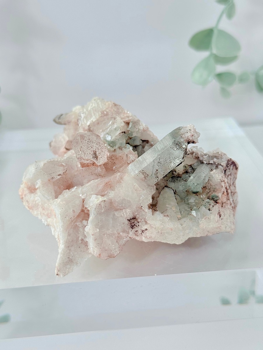 Pink Himalayan Quartz Cluster