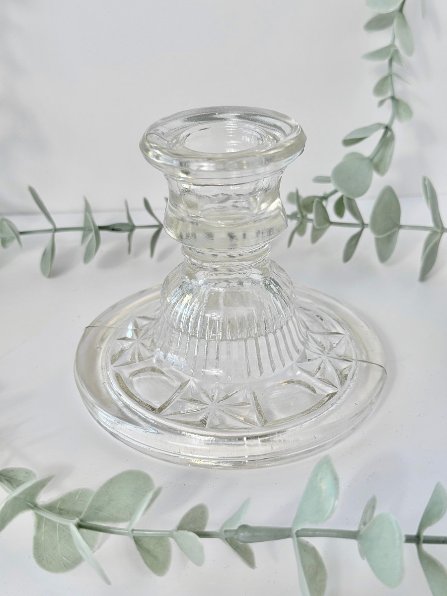 Vintage Glass Sphere/Candle Holder