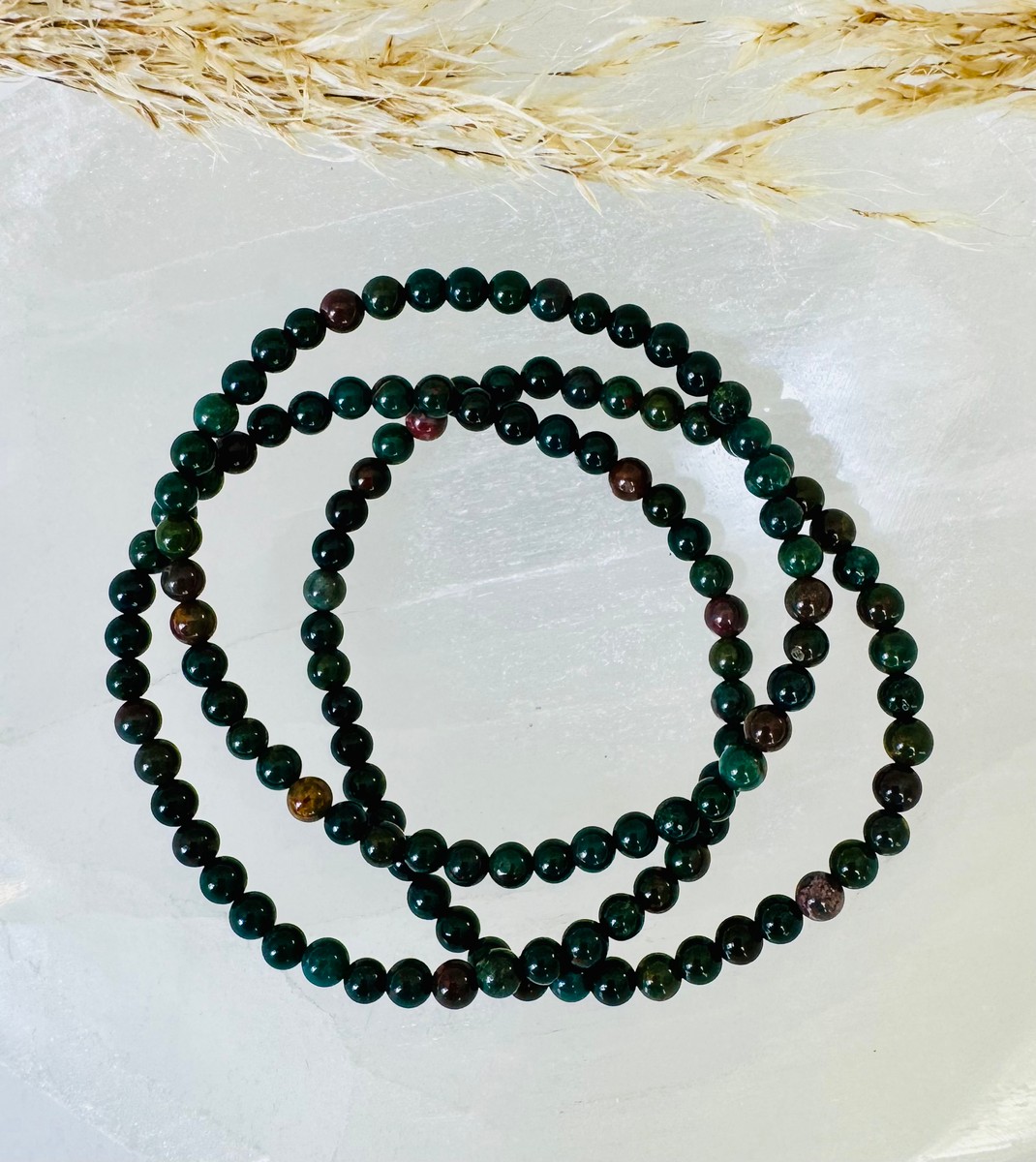 4mm Bloodstone Bracelet