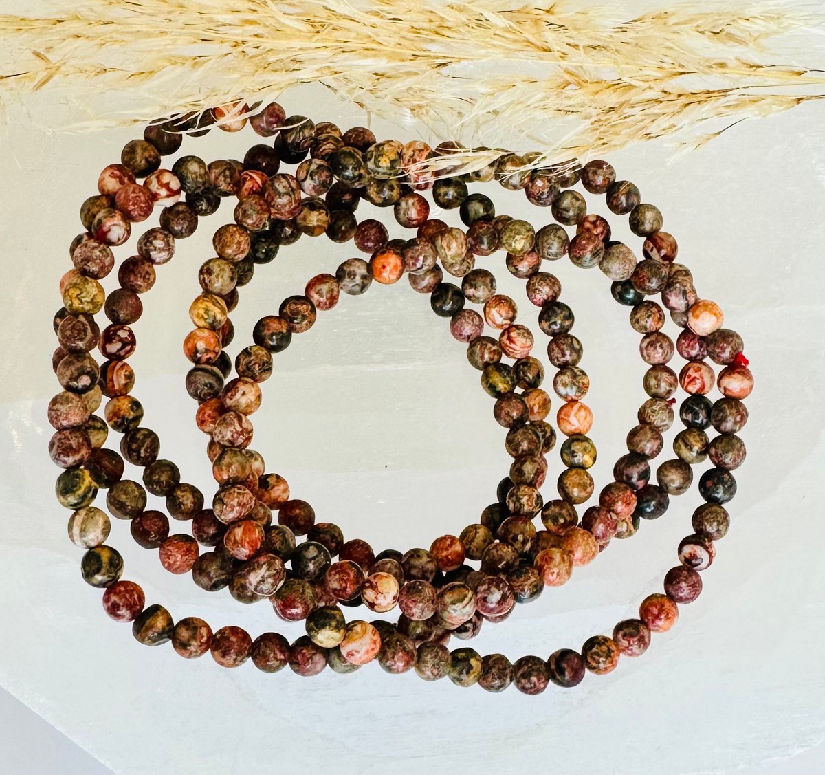 4mm Leopard Jasper Bracelet