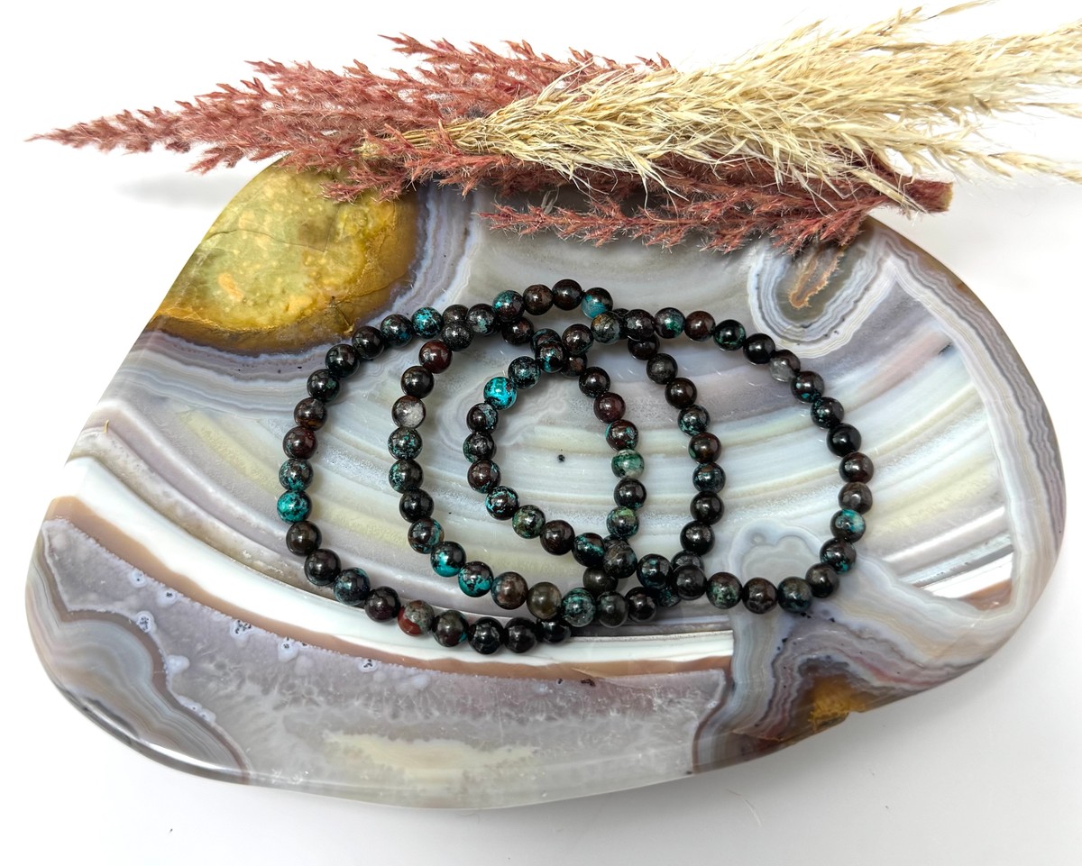 4mm Peruvian Chrysocolla Bracelet