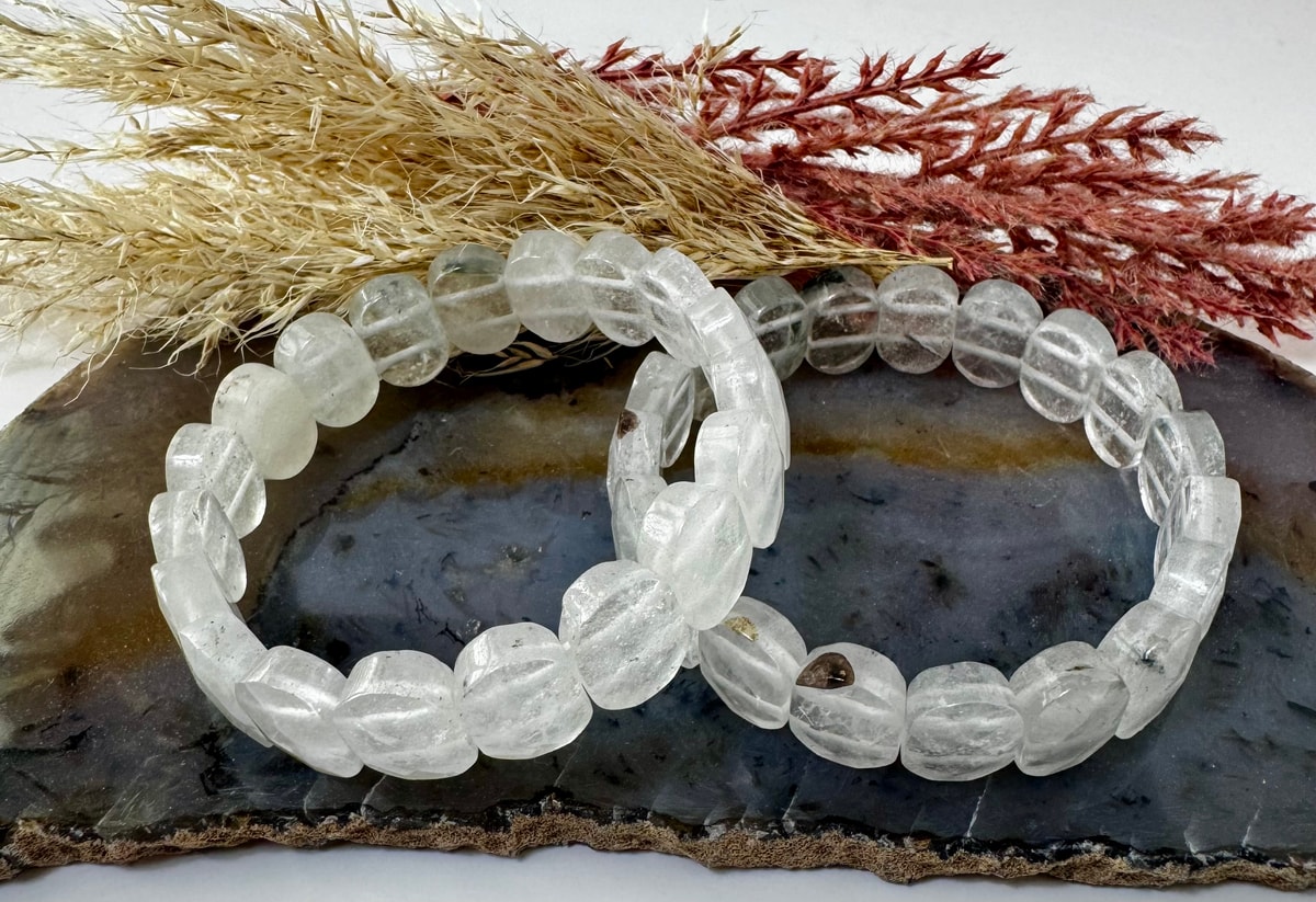 Faceted Clear Quartz Bracelet