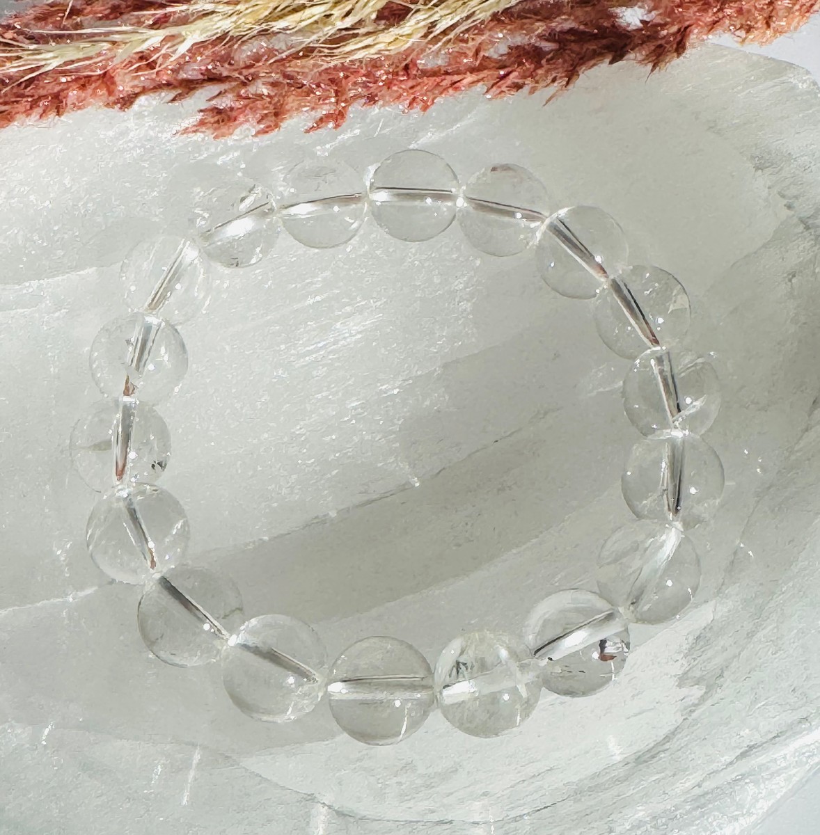 12mm Clear Quartz Bracelet