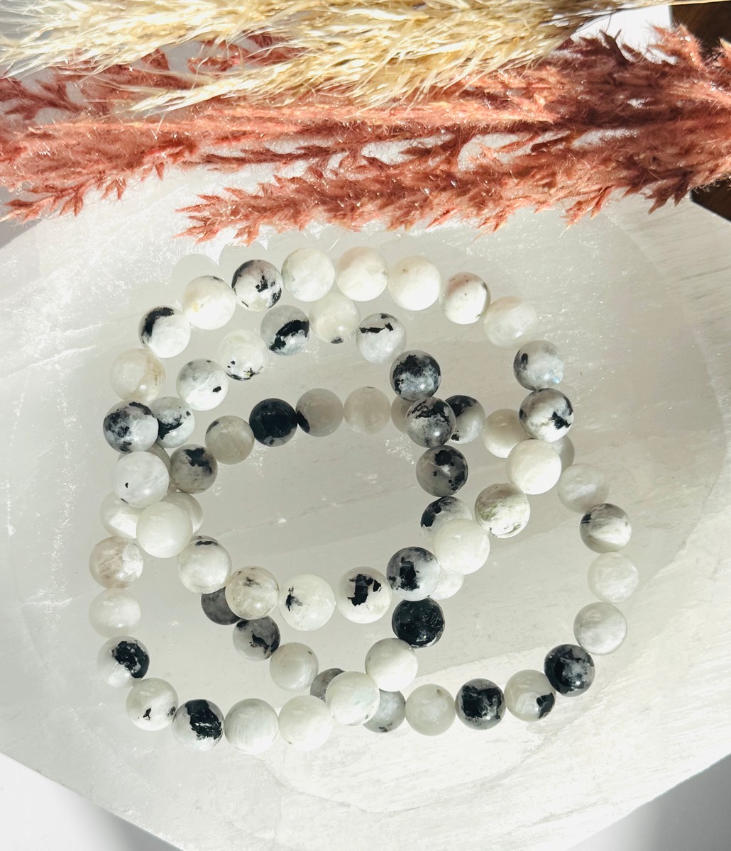 8mm Rainbow Moonstone Bracelet
