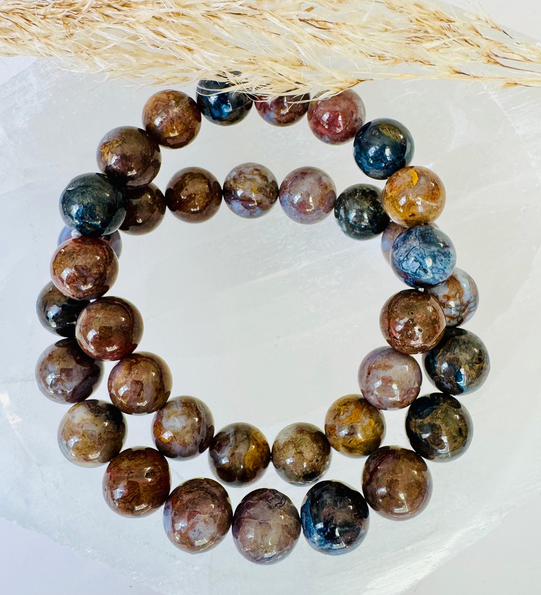 12-13 mm Pietersite "Tempest Stone" Bracelet