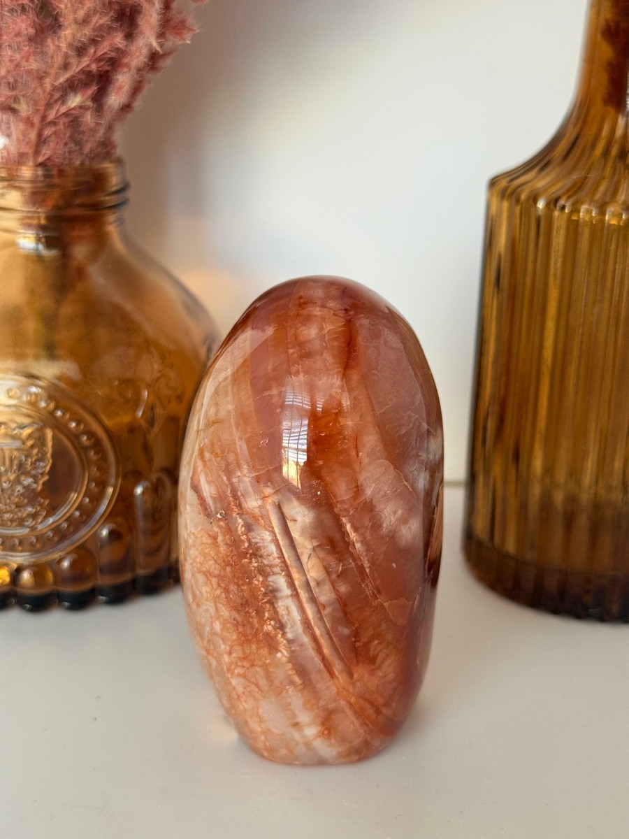Carnelian Flower Agate Freeform