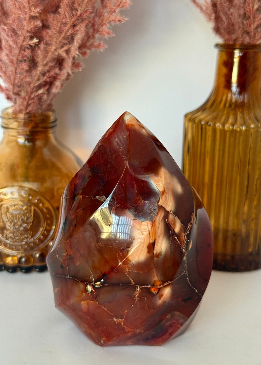 Carnelian Agate Flame
