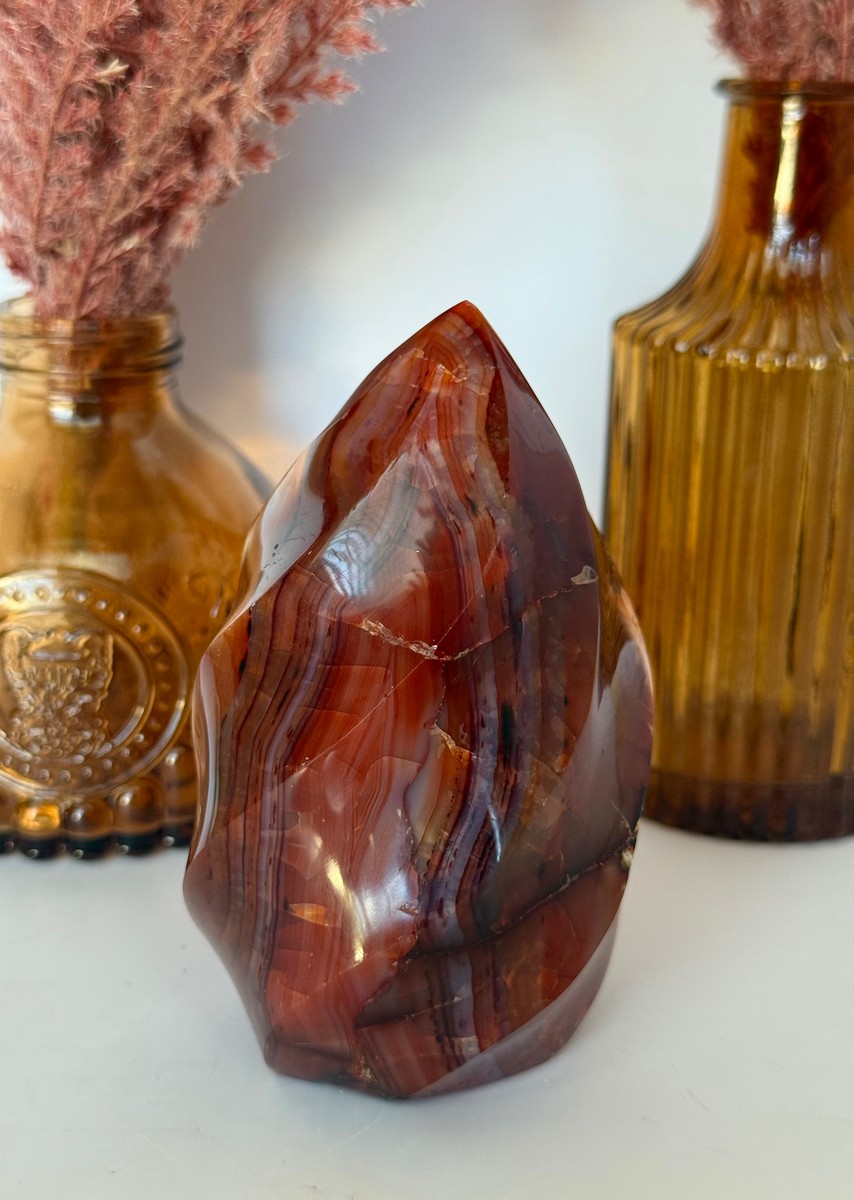 Carnelian Agate Flame