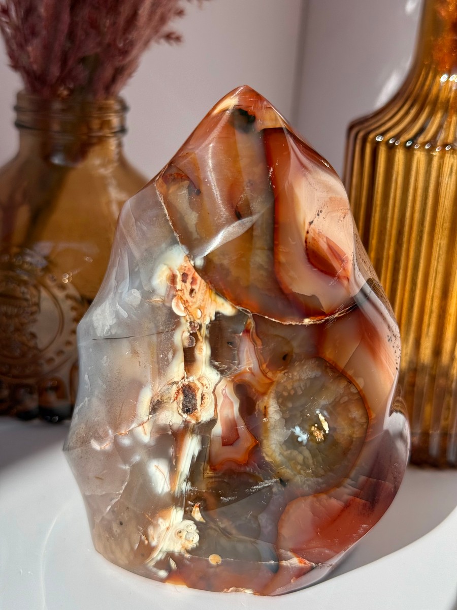 Carnelian Agate Flame