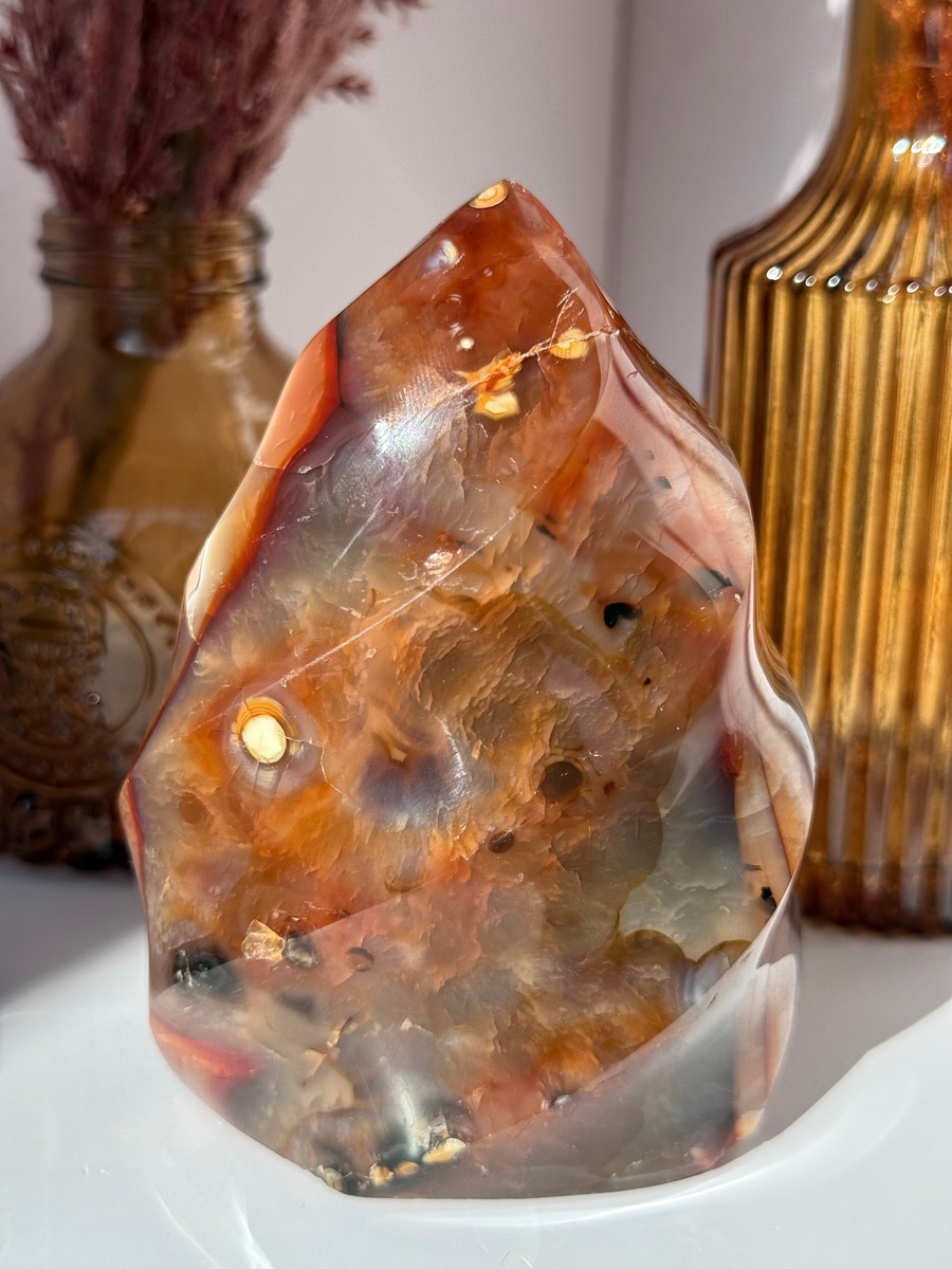 Carnelian Agate Flame
