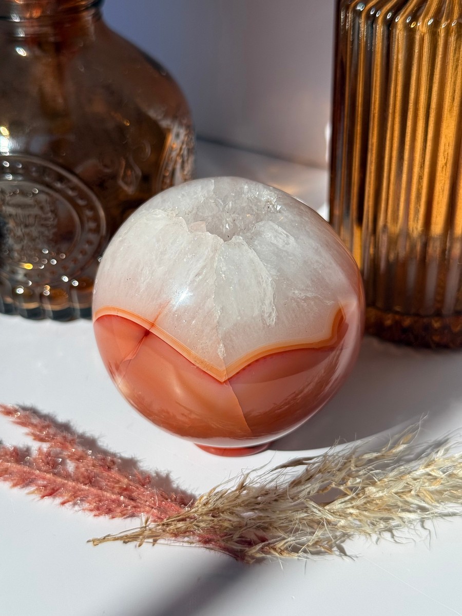 Carnelian Agate Sphere