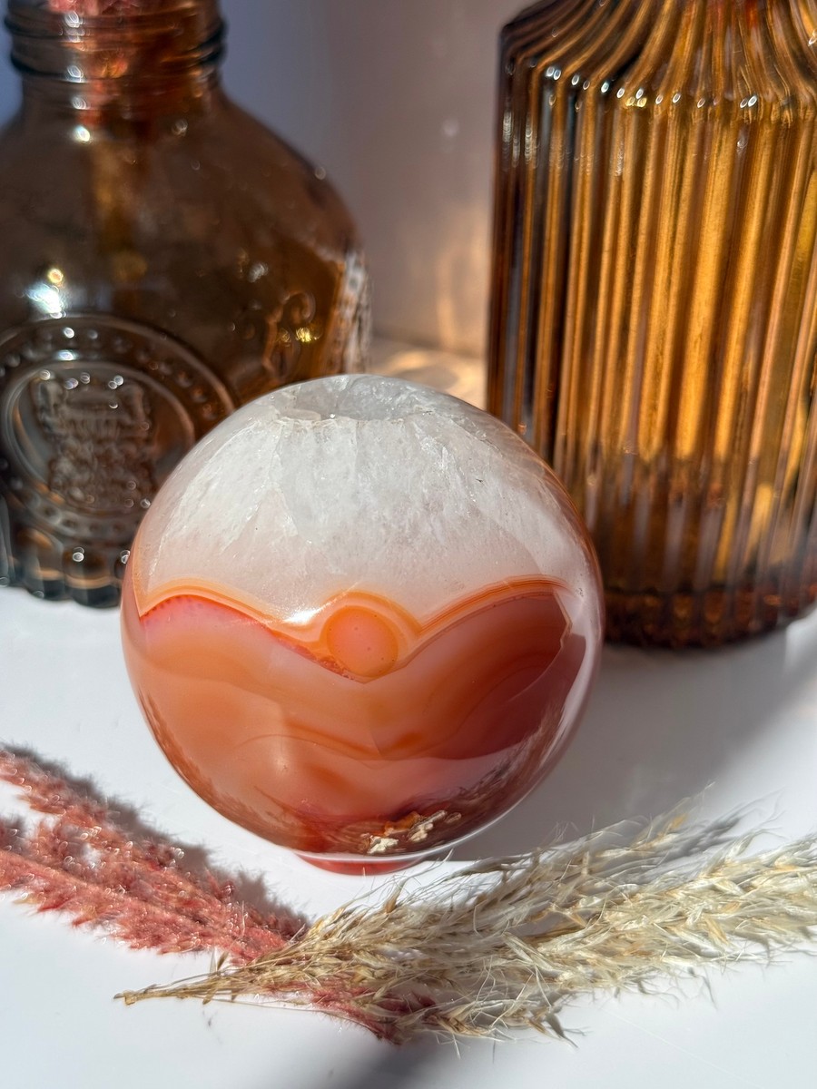 Carnelian Agate Sphere