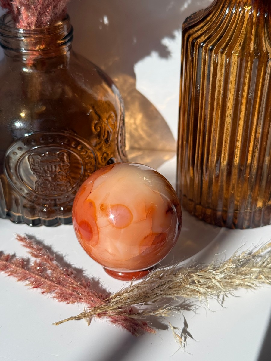 Carnelian Agate Sphere