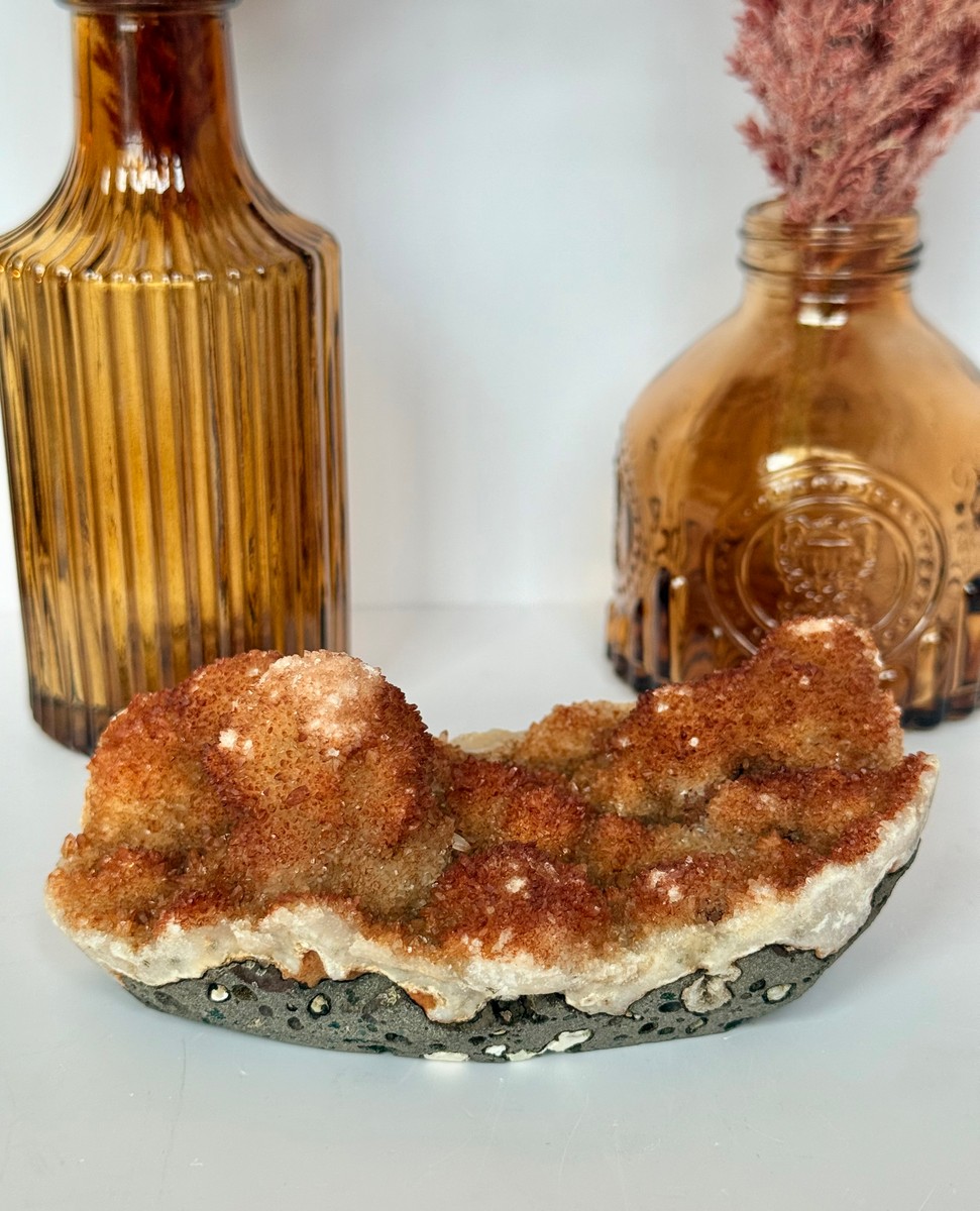 Hematite Included Quartz Stalactites