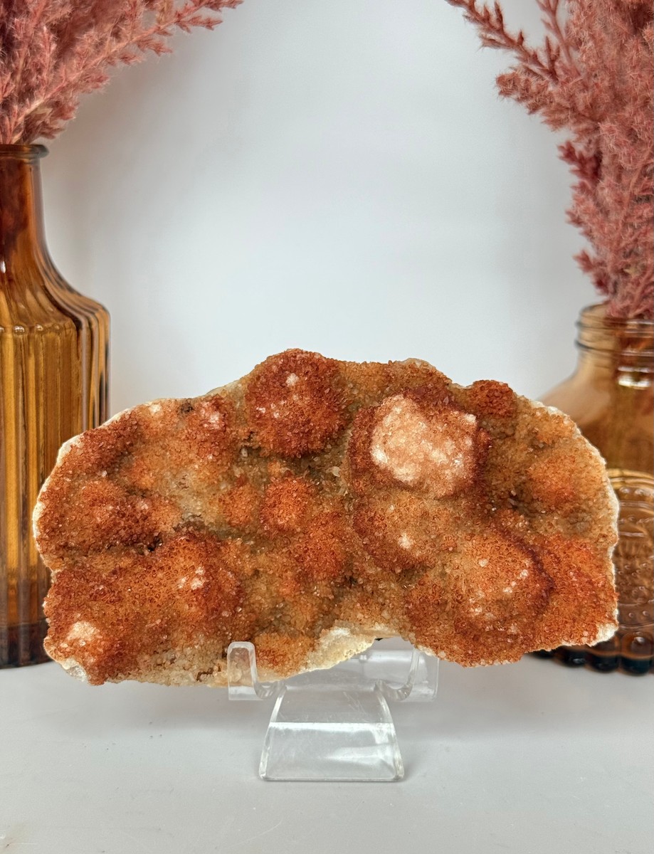 Hematite Included Quartz Stalactites