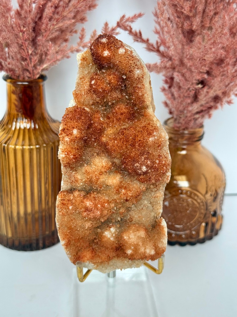 Hematite Included Quartz Stalactites