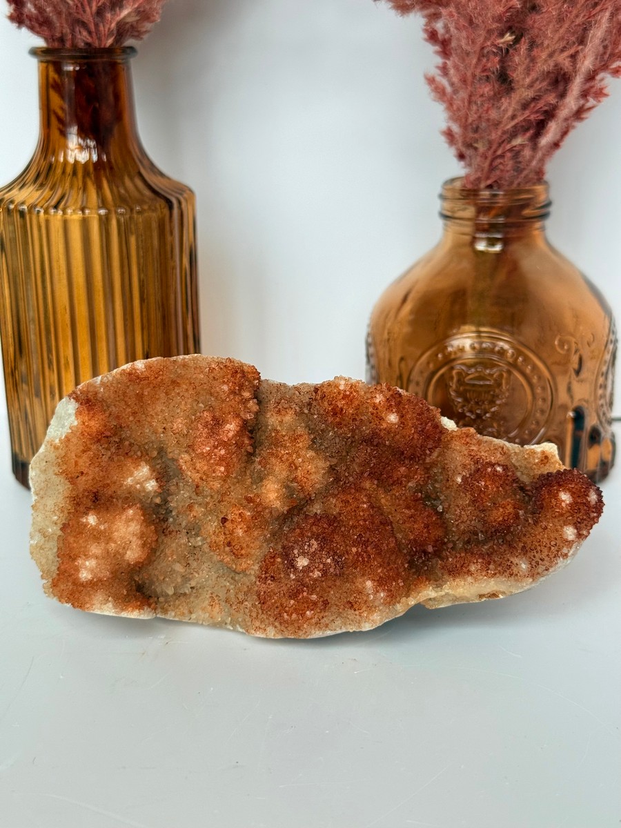Hematite Included Quartz Stalactites