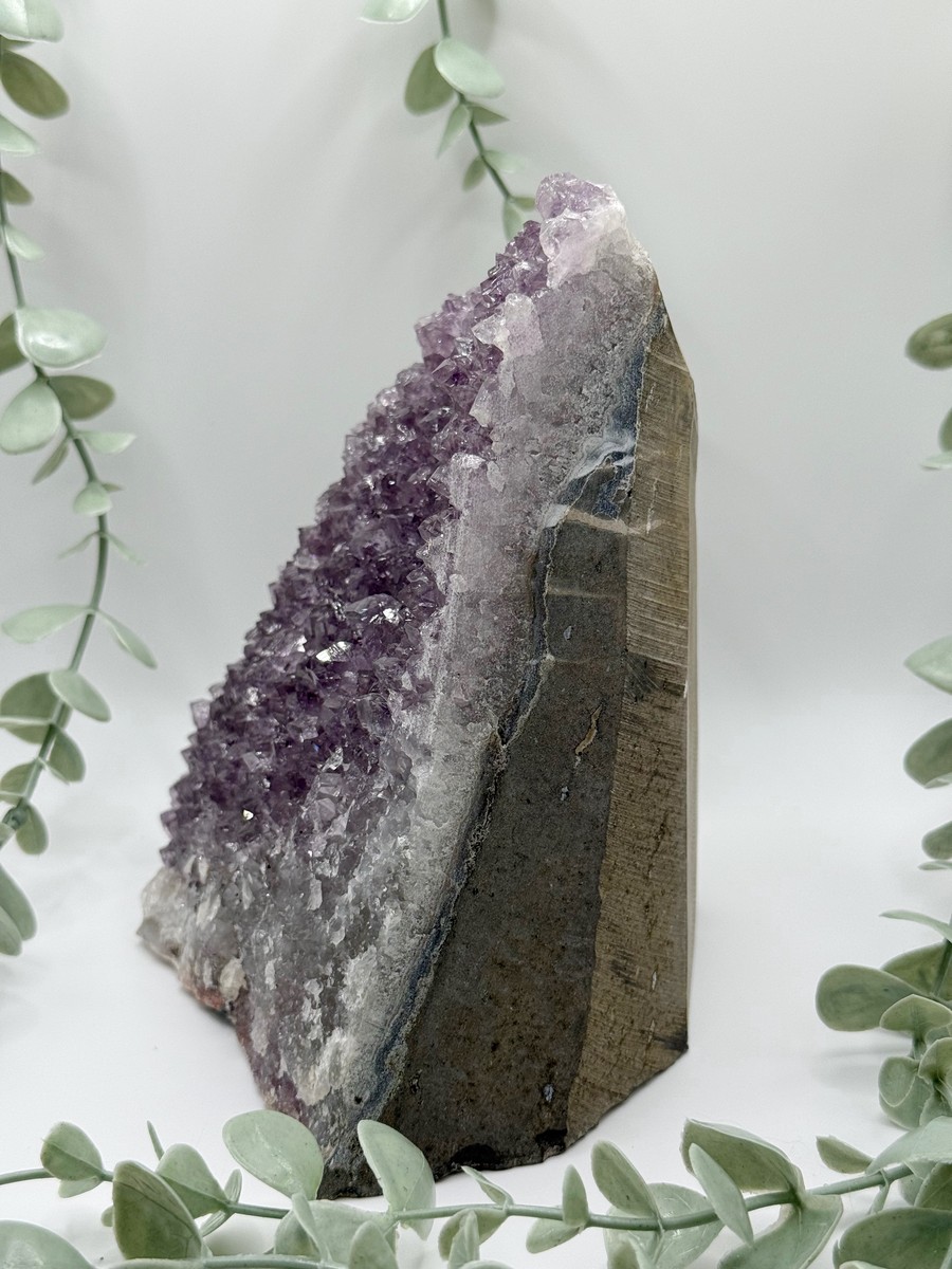 Amethyst Cluster On Cut Base - Large