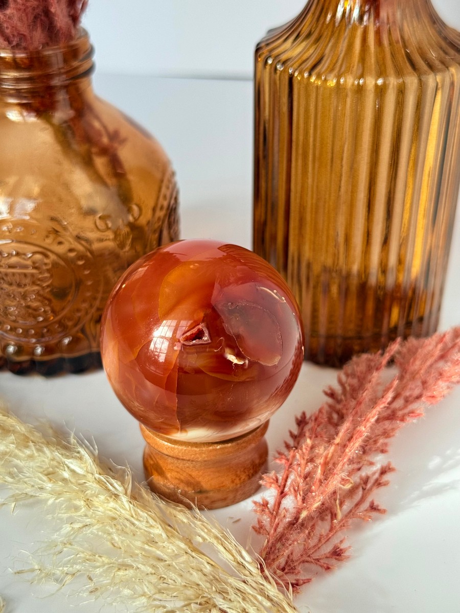 Carnelian Agate Sphere