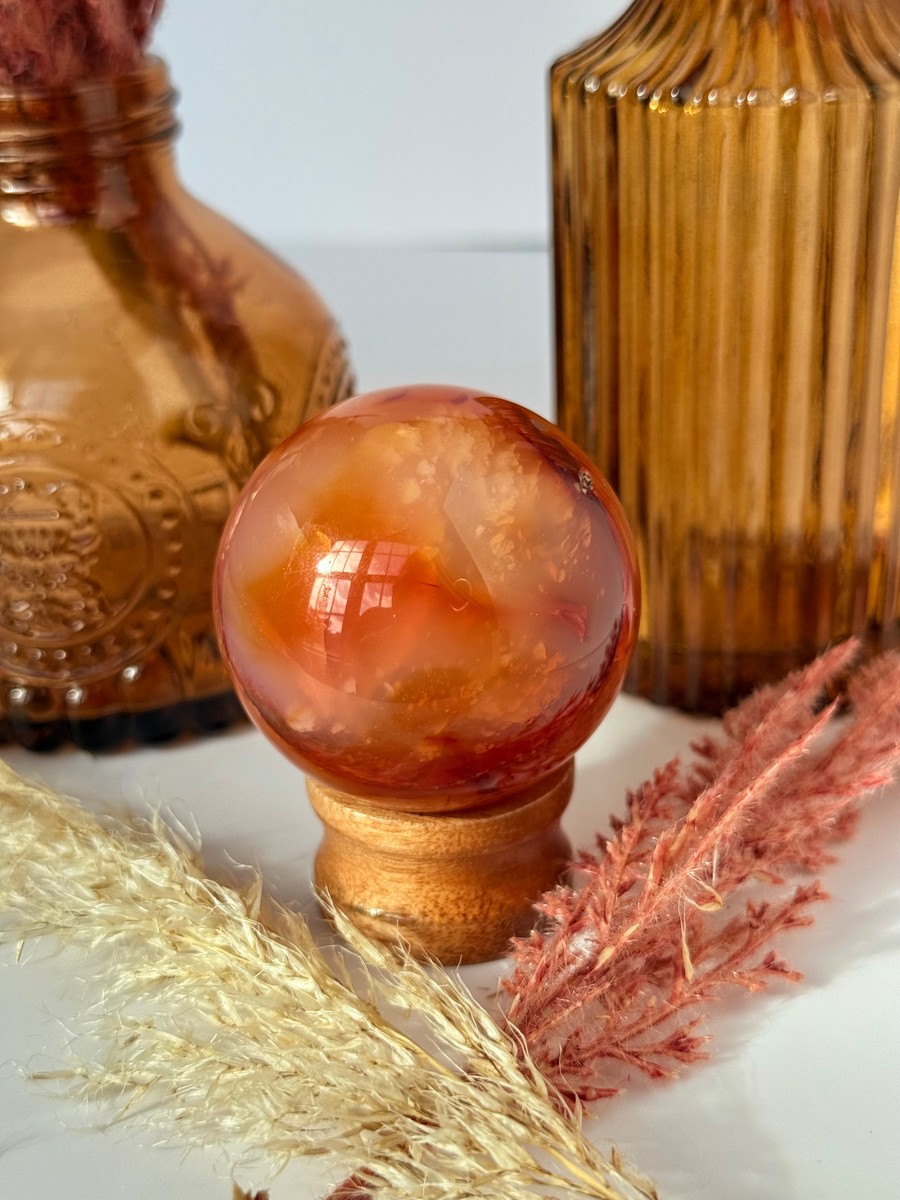 Carnelian Agate Sphere