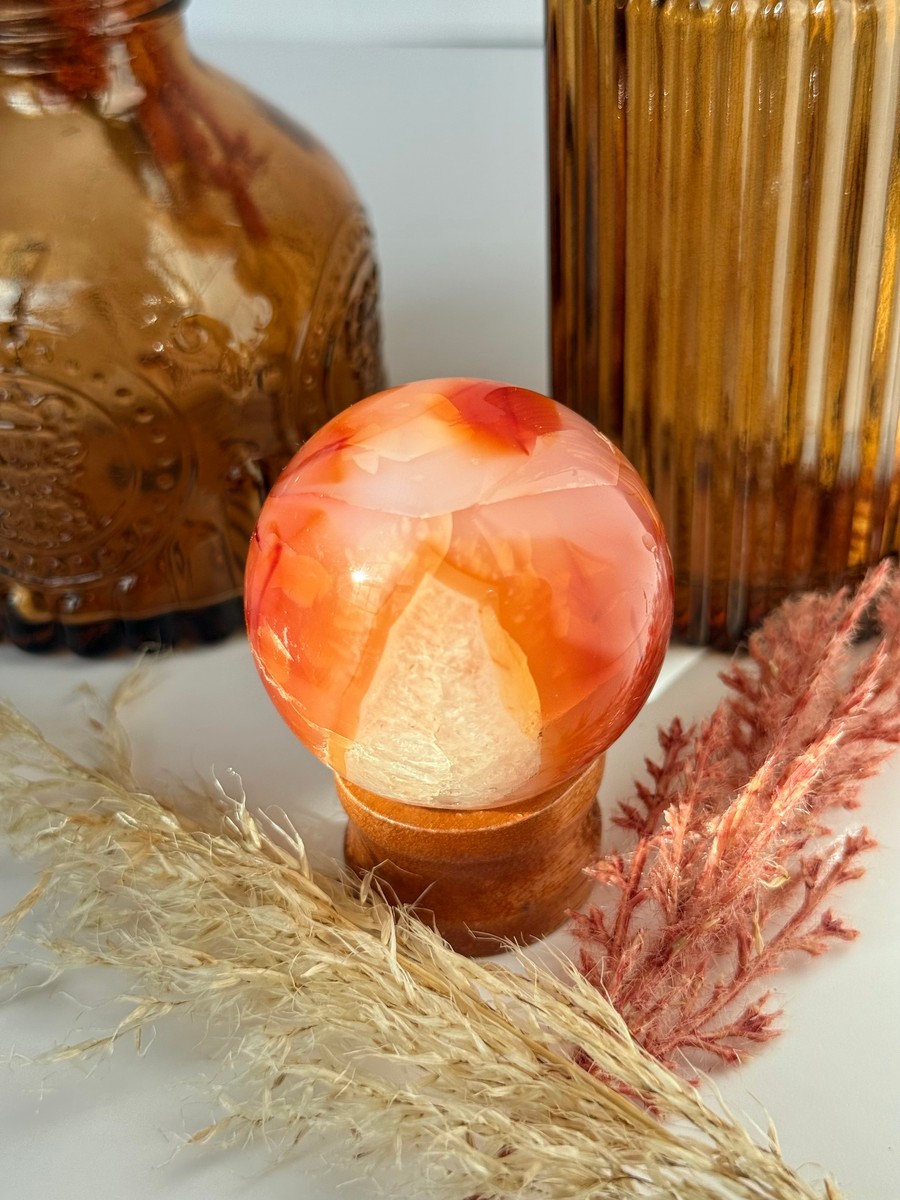 Carnelian Agate Sphere