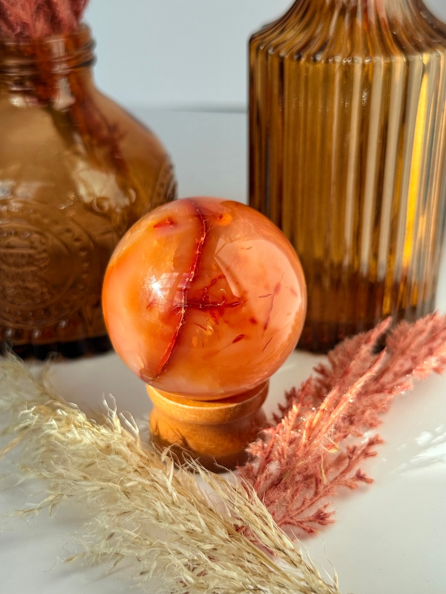 Carnelian Agate Sphere