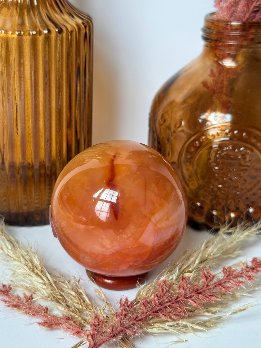 Carnelian Agate Sphere