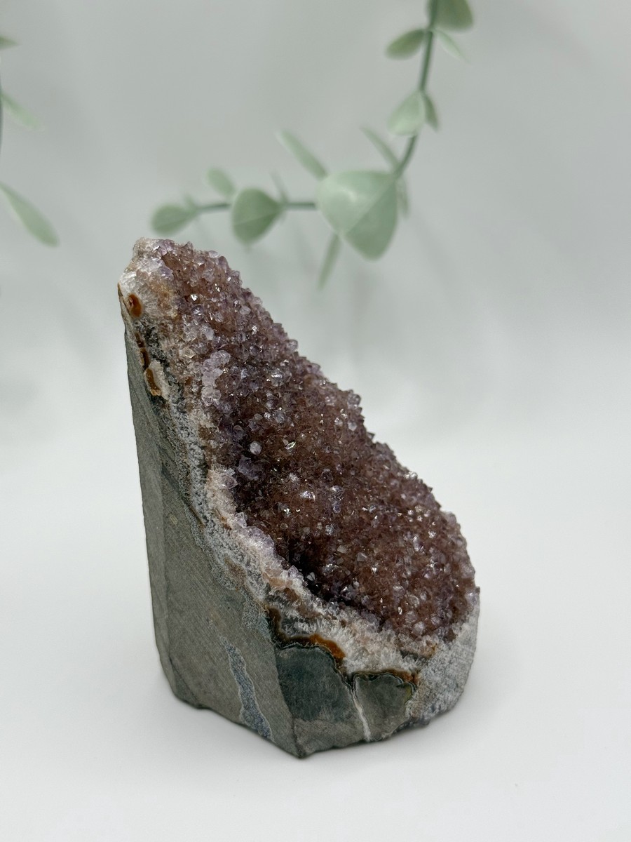 Pink Amethyst Druzy On Cut Base - Small    Amanda