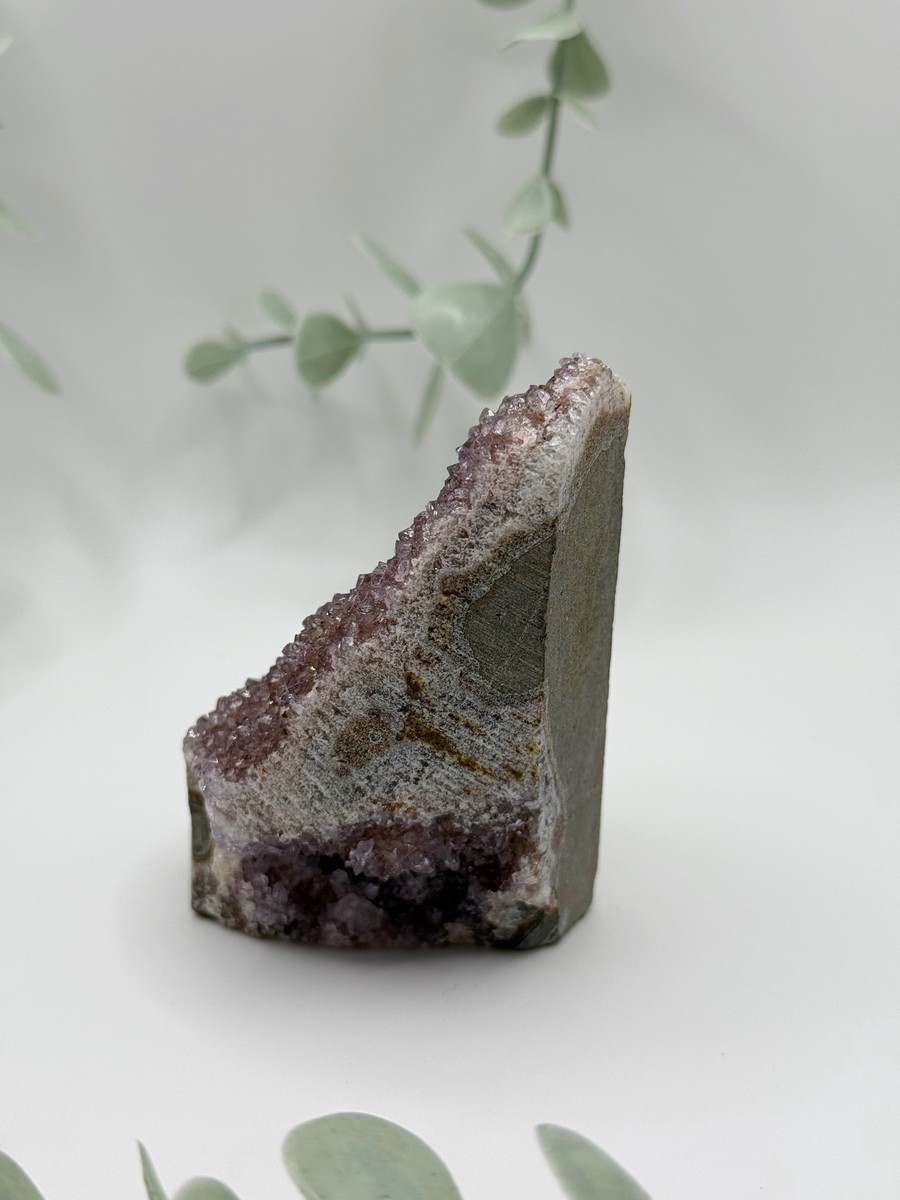 Pink Amethyst Druzy On Cut Base - Small    Amanda