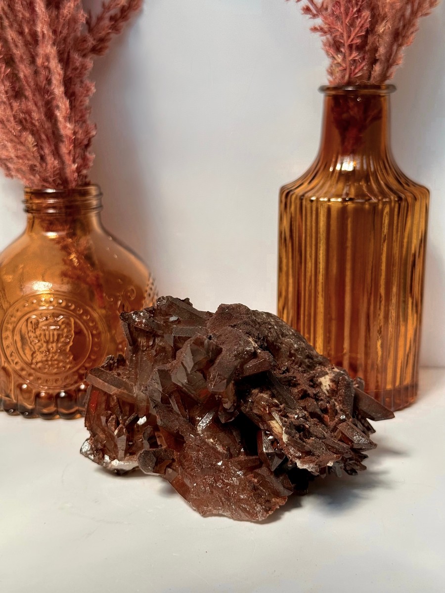 Fire (Hematoid) Quartz Cluster