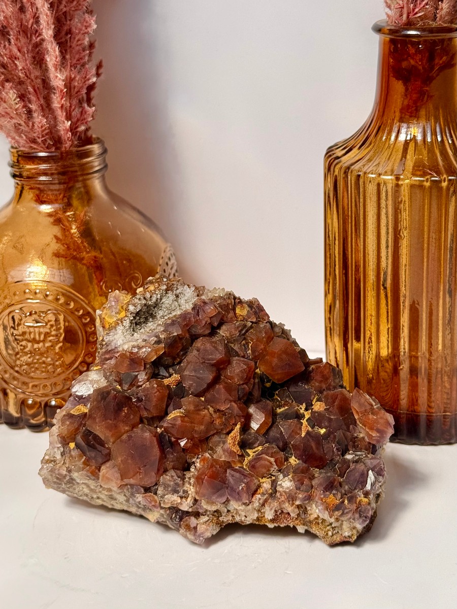 "Fire Fox" Dream Coat Amethyst Cluster