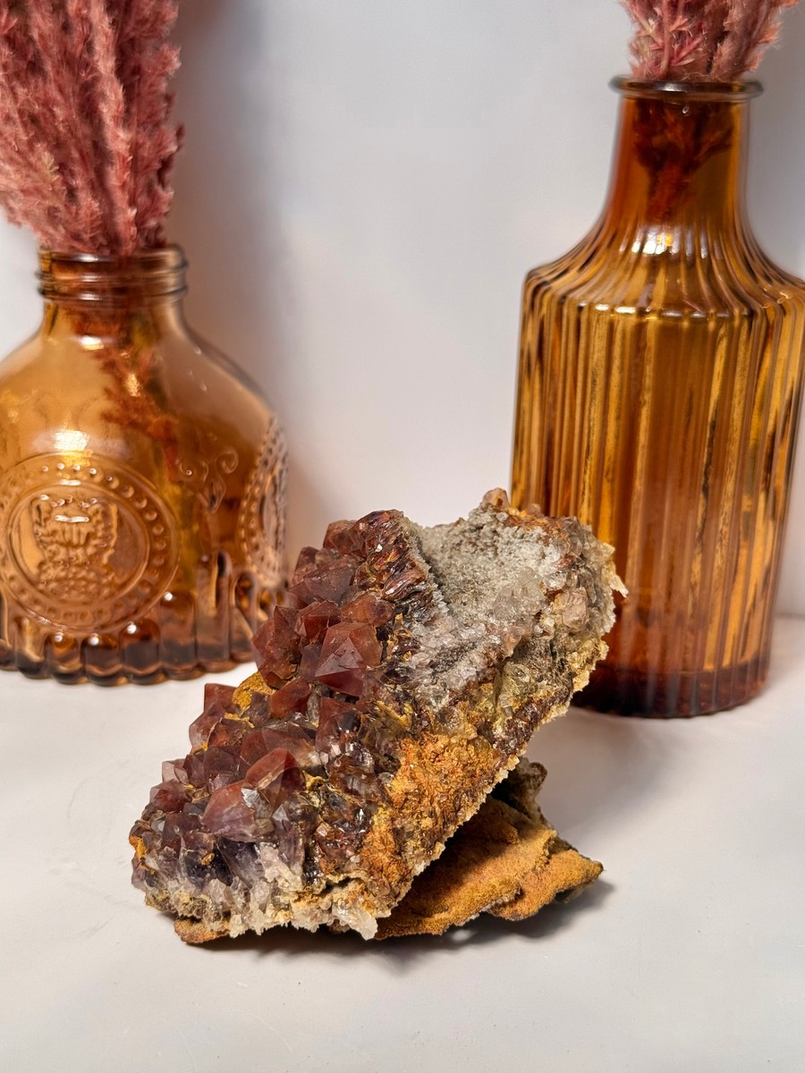 "Fire Fox" Dream Coat Amethyst Cluster