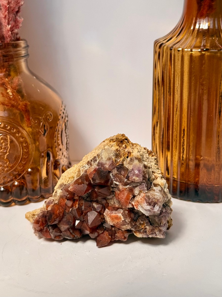 "Fire Fox" Dream Coat Amethyst Cluster