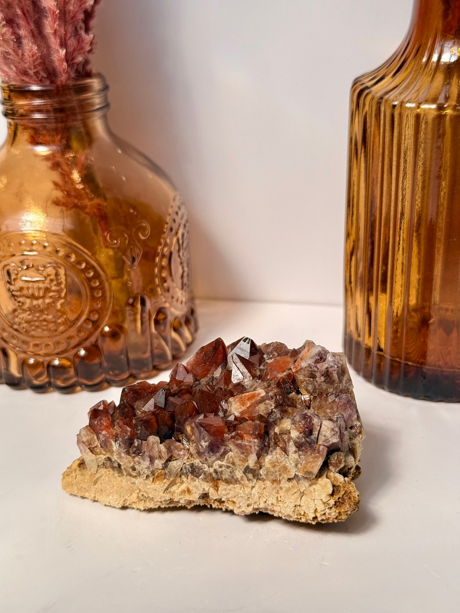 "Fire Fox" Dream Coat Amethyst Cluster