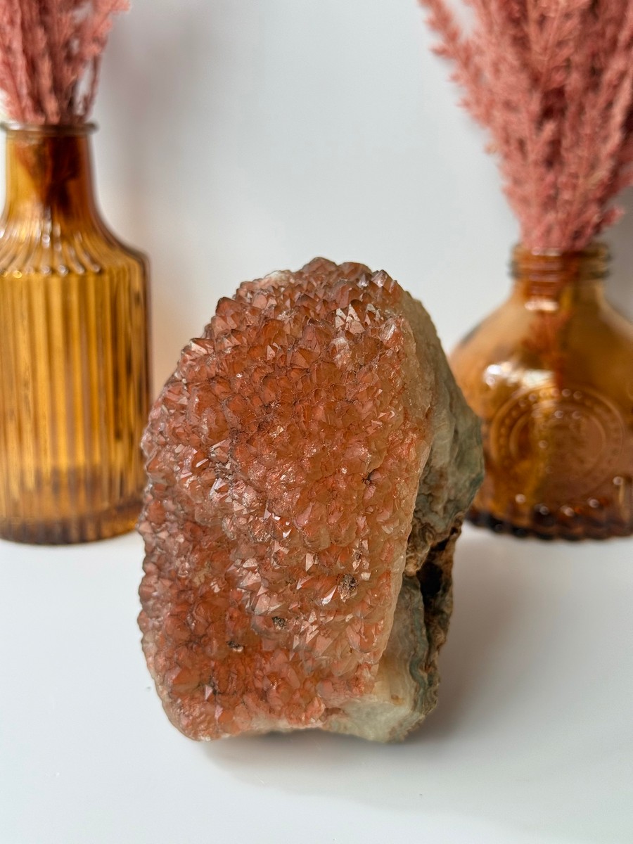Red Missouri Druzy Quartz