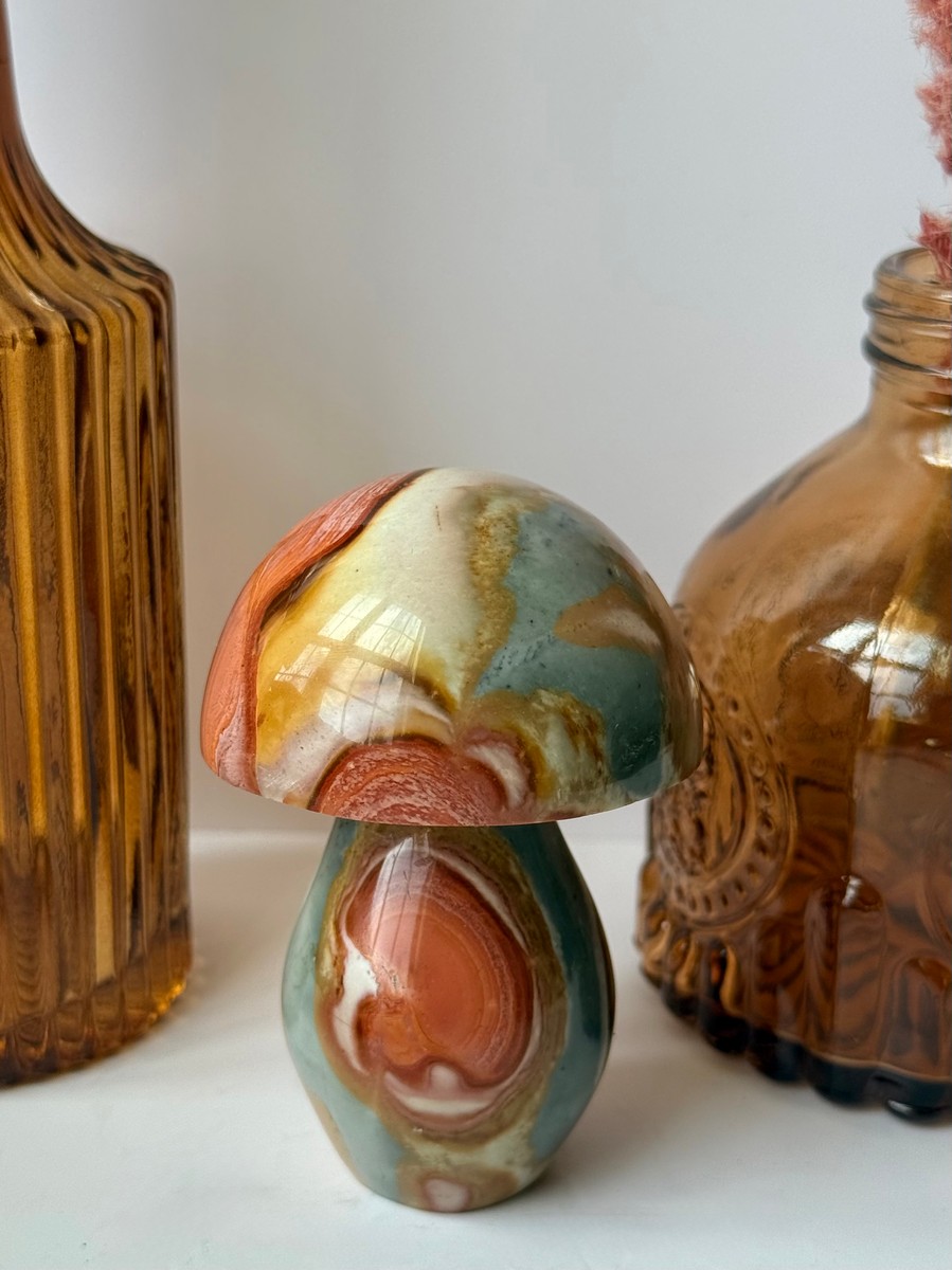 Polychrome Jasper Mushroom