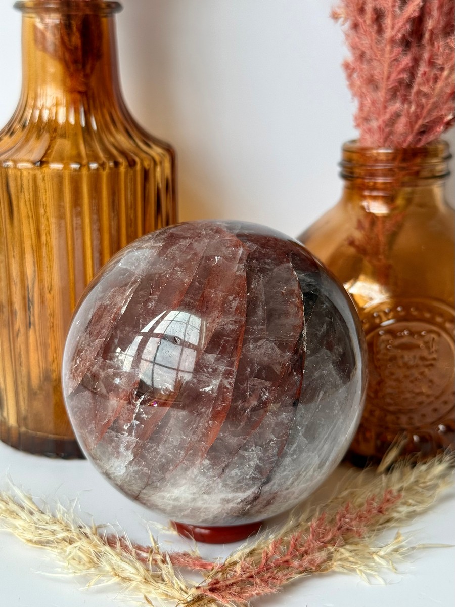 Fire Quartz Sphere