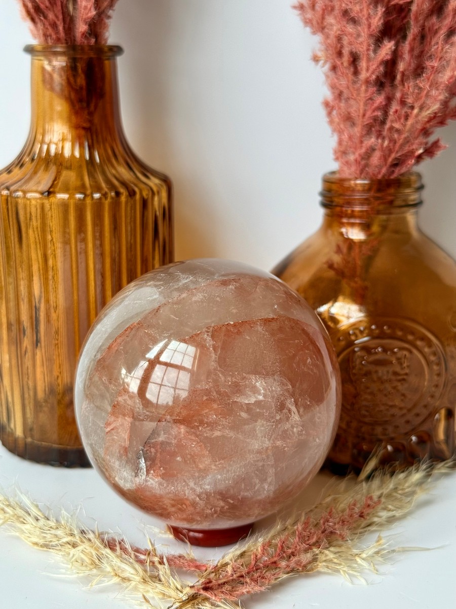 Fire Quartz Sphere