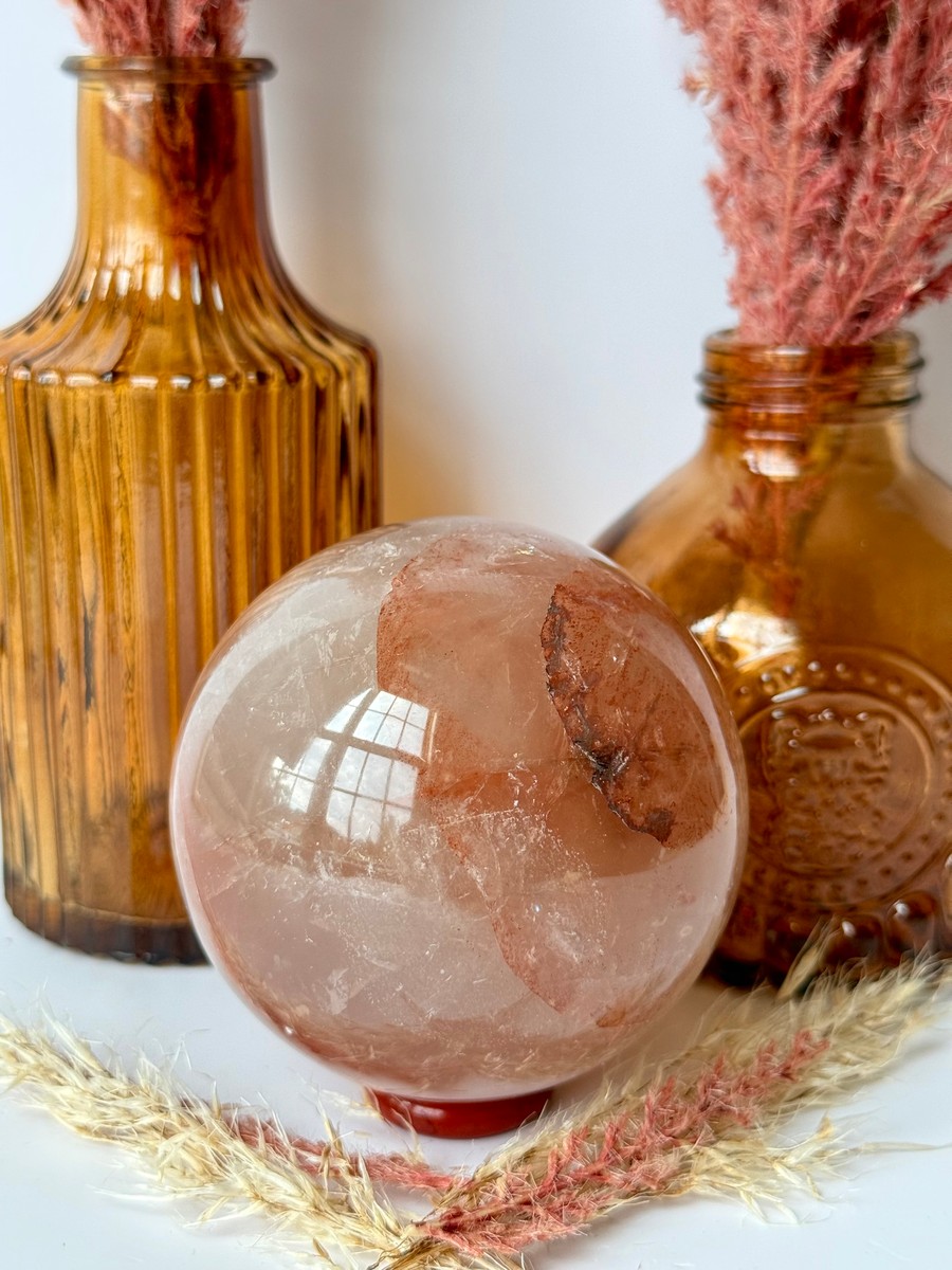 Fire Quartz Sphere