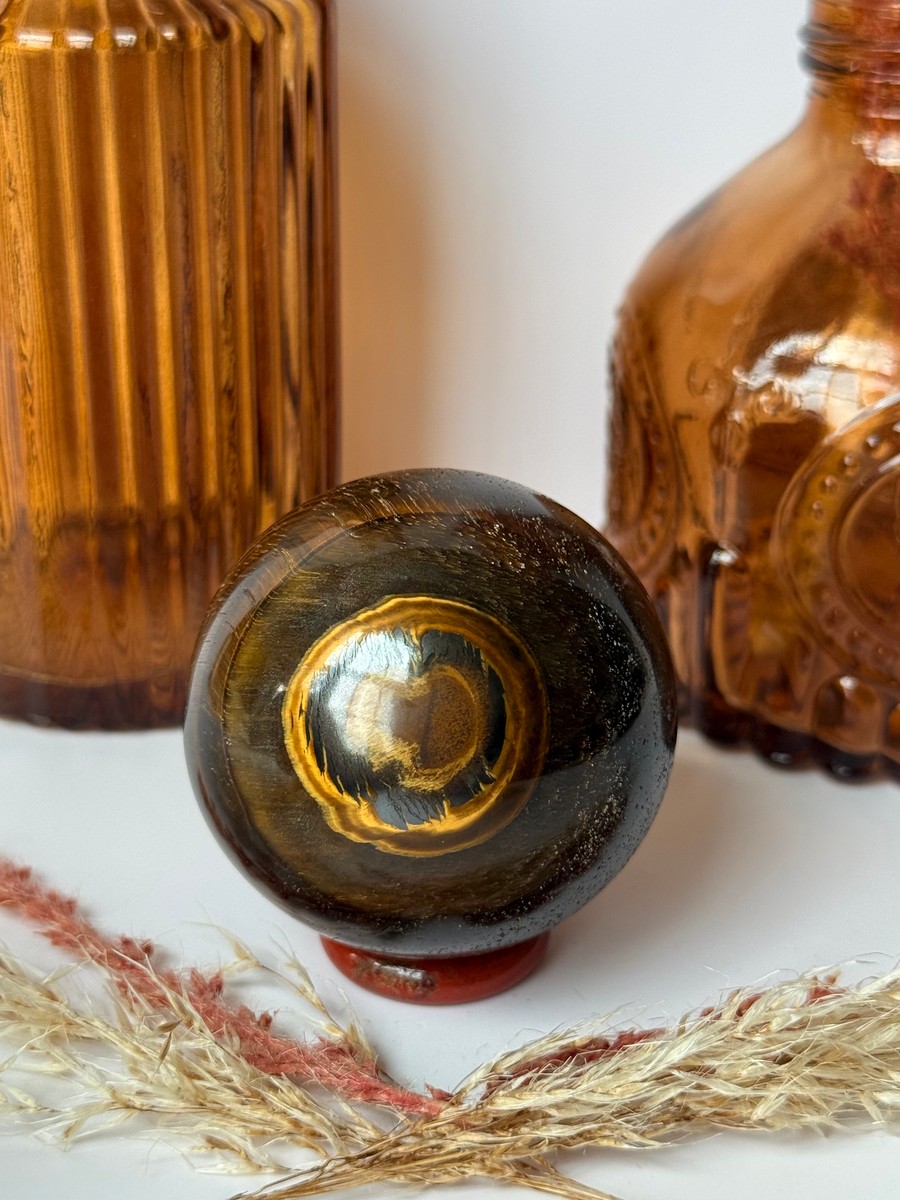 Natural Golden Tiger's Eye Sphere